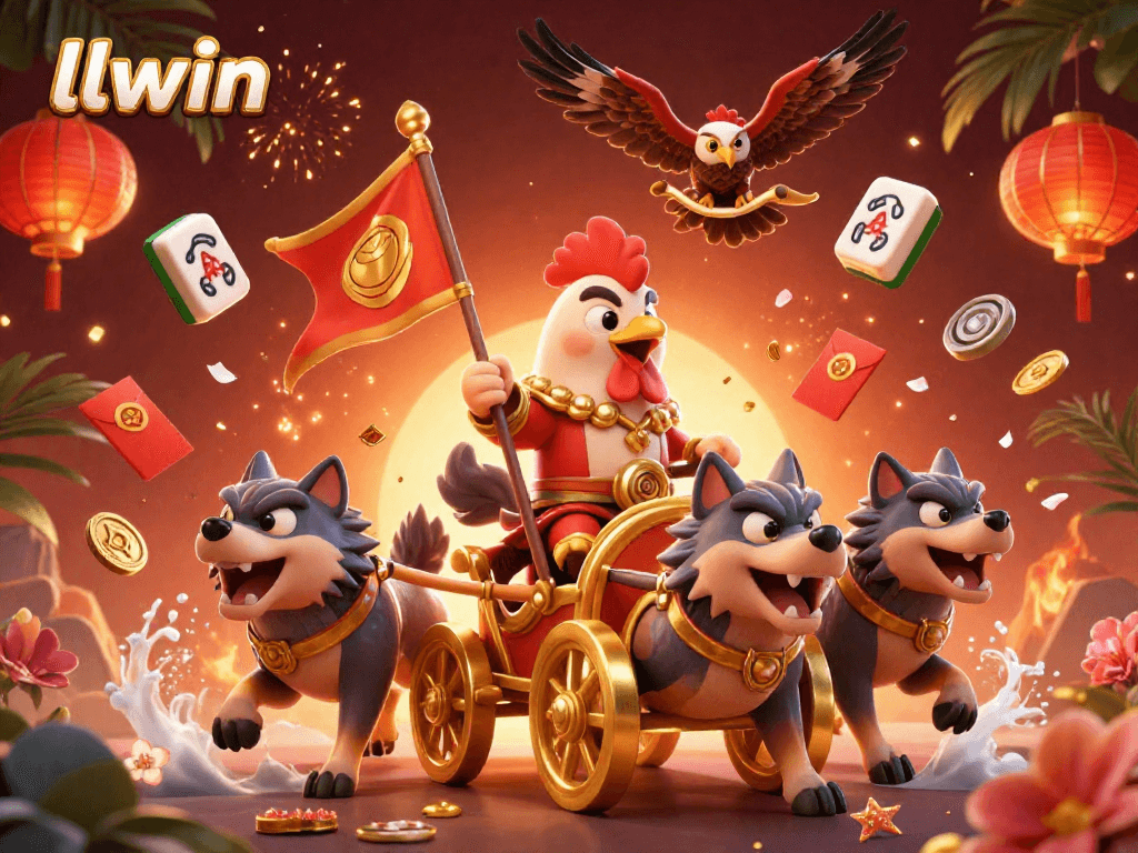 Experience the thrill of llwin with vibrant 3D characters and dynamic casino elements in action.