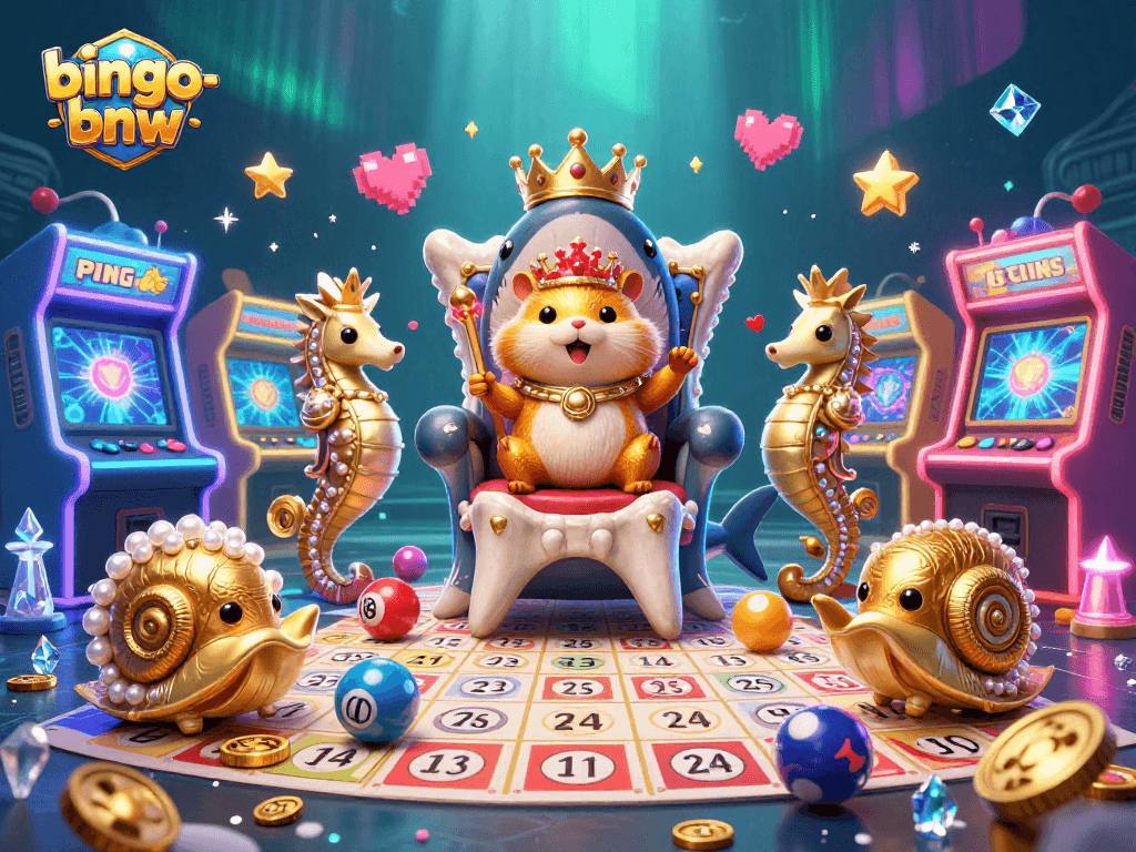 Engage in thrilling bingo action with bingo-bnw using vibrant arcade elements and dynamic characters.