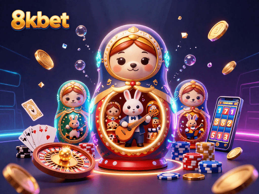 Engage with the vibrant 8kbet casino scene featuring dynamic games and colorful characters.