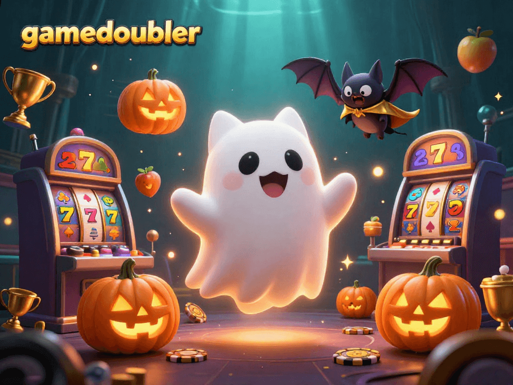 Experience thrilling slots gameplay with gamedoubler's captivating characters in a vibrant casino.