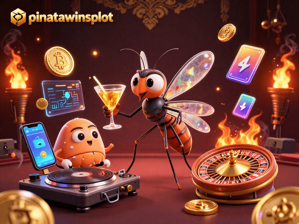 Engage with pinatawinsslot through vibrant animations featuring lively casino elements.