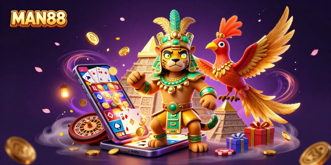 Engage in entertainment with MAN88's captivating casino experience featuring dynamic game elements.