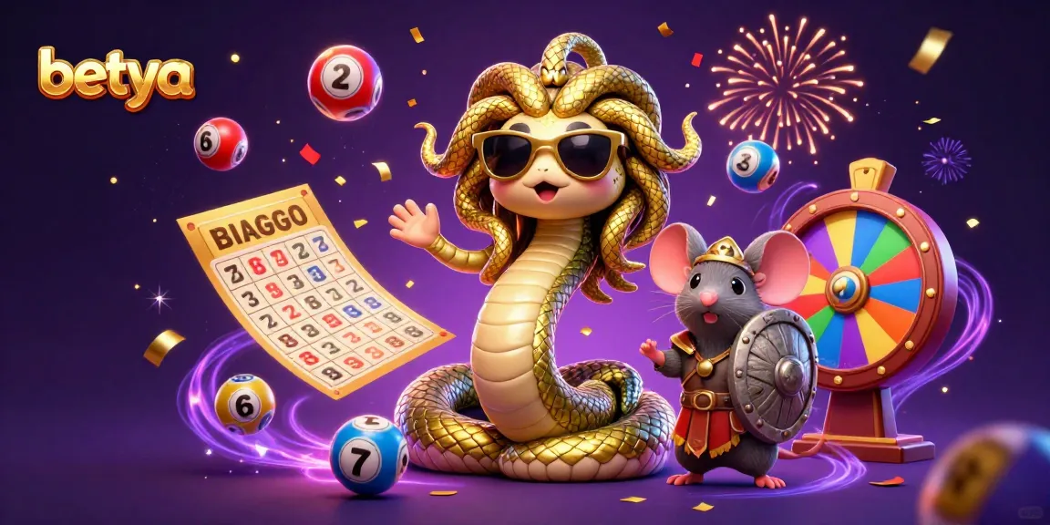 Enter betya's exciting world of games with vibrant lottery elements and festive energy in a colorful digital scene.