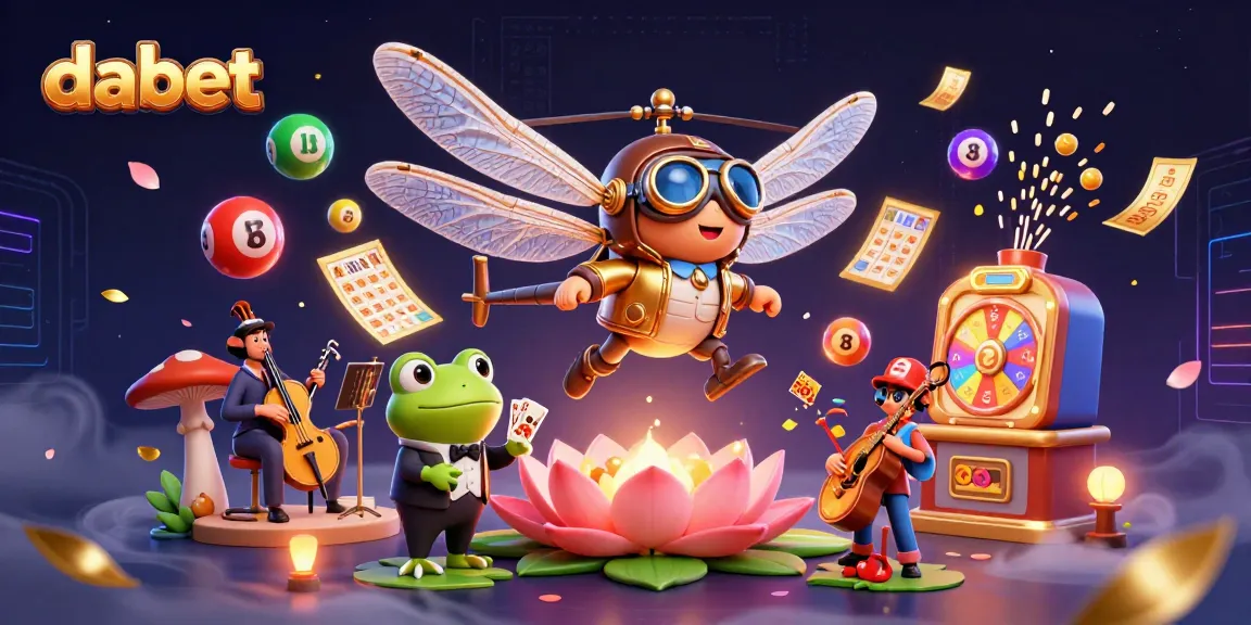 Engage in thrilling gameplay at dabet with vibrant casino elements and lively jazz atmosphere.