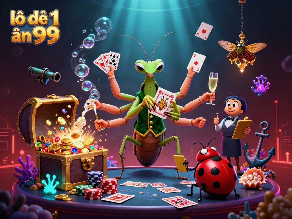 Experience thrilling gameplay and explore lô đề 1 ăn 99 with captivating cartoon characters in a vibrant casino.
