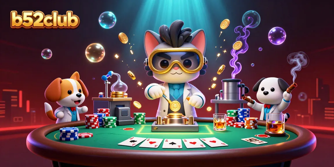 Experience thrilling action at b52club with vibrant poker scenes and creative gambling elements.
