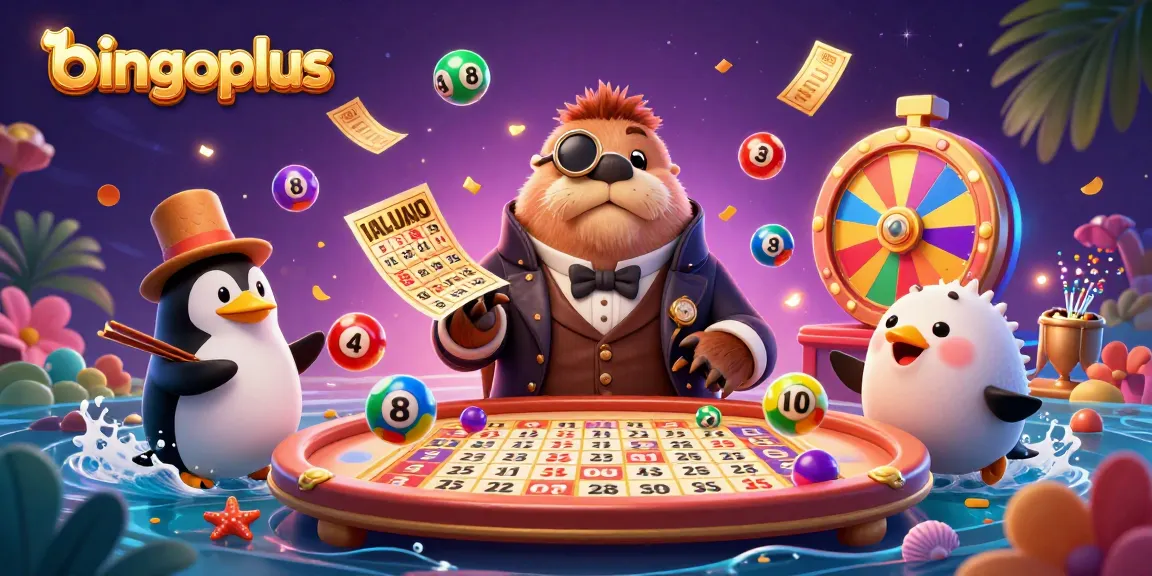 Participate in exciting bingo games with bingoplus as the walrus and penguin dealer share a lively atmosphere.