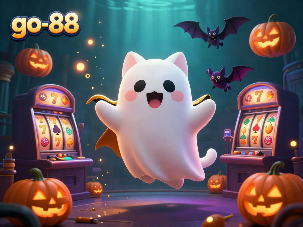 Engage with the vibrant jackpots and enchanting themes of go-88 in this lively casino illustration.