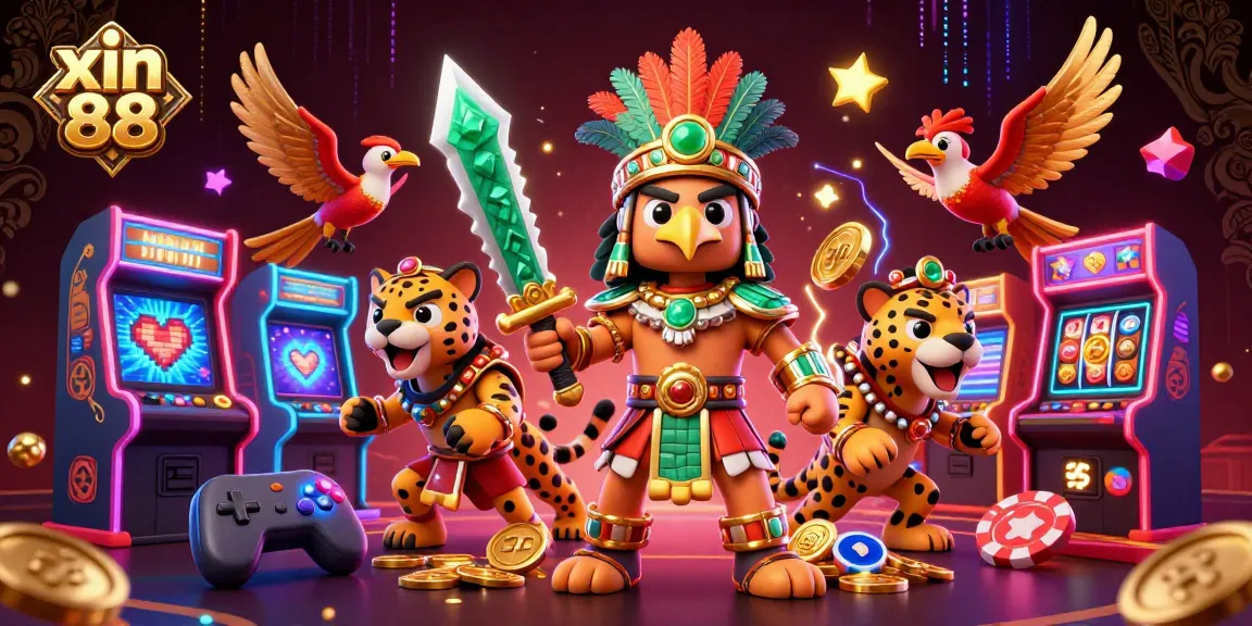 Experience the thrill of gambling with xin 88 featuring vibrant characters and gaming elements.