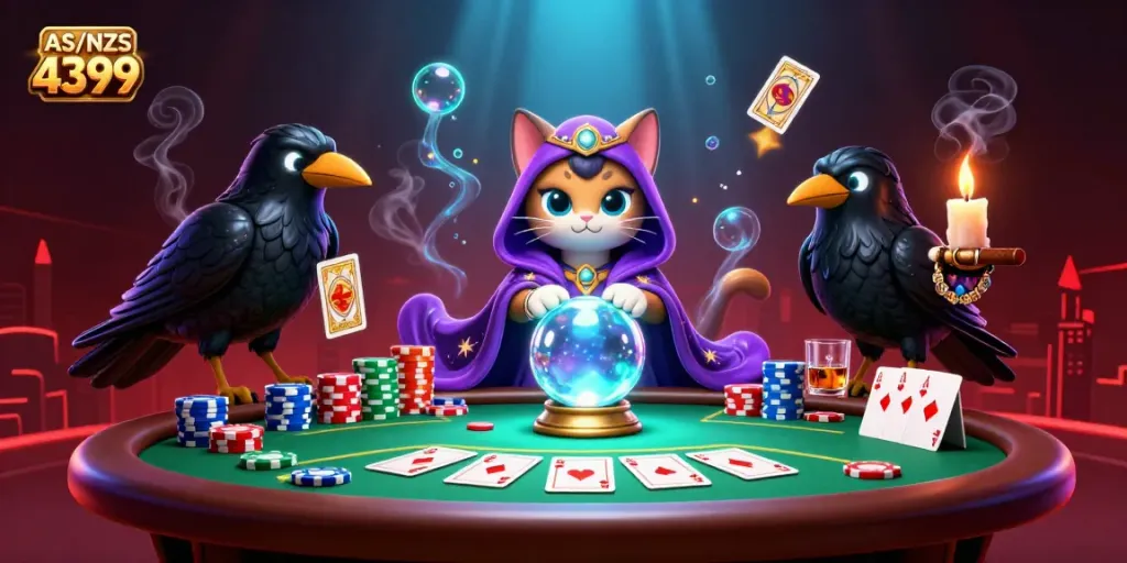 Play poker and embrace the mystique with AS/NZS 4399 in this captivating scene.