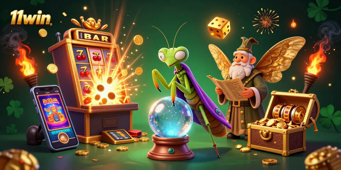 Experience vibrant casino excitement with 11win's dynamic slots, fortune elements, and magical characters.