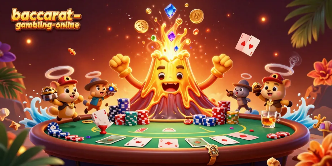 Engage with baccarat-gambling-online in a vivid 3D illustration of a thrilling casino scene.