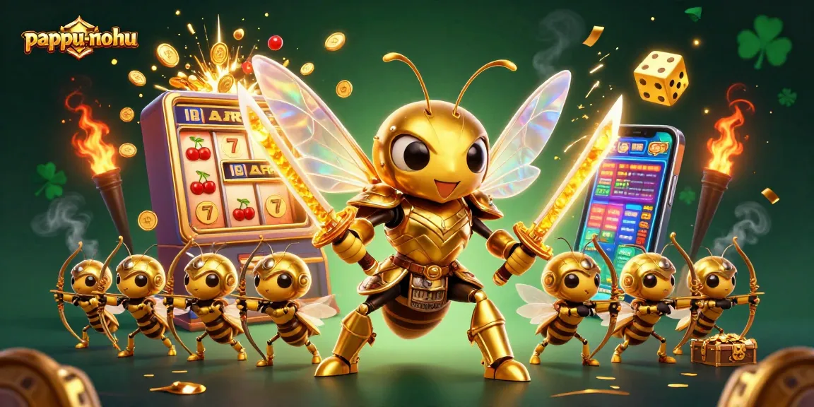 Pappu-nohu engages players with exciting slot game action featuring vibrant golden visuals.