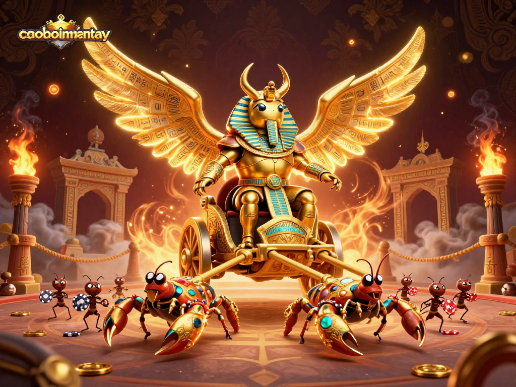 Experience the thrilling gameplay of caoboimientay with dynamic characters and gambling elements in a vibrant digital scene.