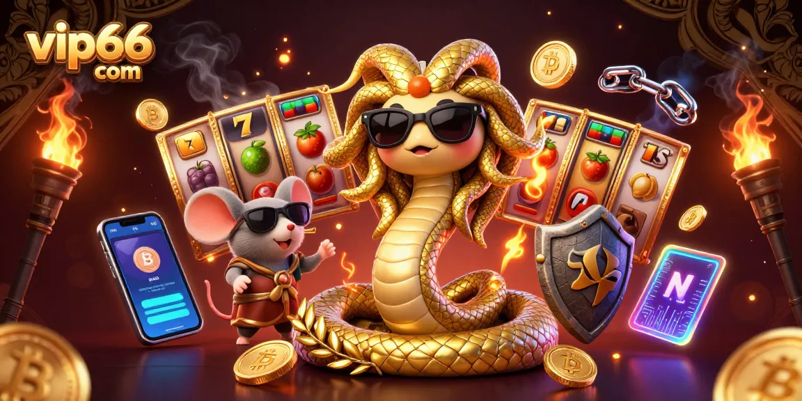 Experience the thrill of vip66 com's vibrant online slots with epic casino characters.