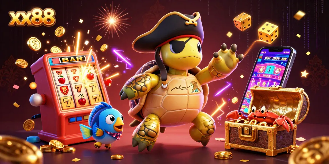 Experience the thrill of xx88 with an exciting underwater casino adventure featuring colorful characters and jackpot explosions.
