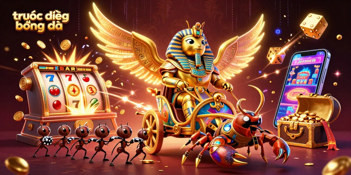 Experience trực tiếp bóng đá excitement with vibrant casino elements and dynamic composition for bettors.