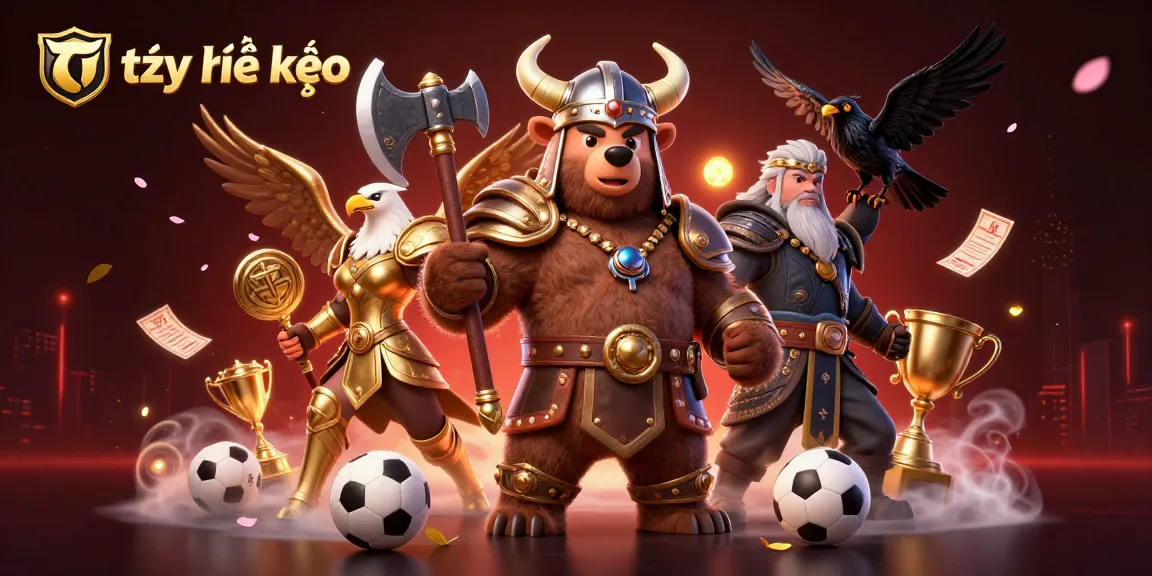 Engage in tỷ lệ kèo action as a Viking berserker and Valkyrie eagle face thrilling betting scenarios.