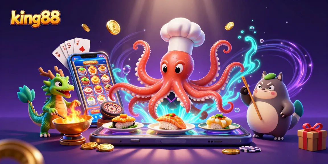 Engage in thrilling gameplay with king88 at a vibrant digital casino featuring exciting characters and games.