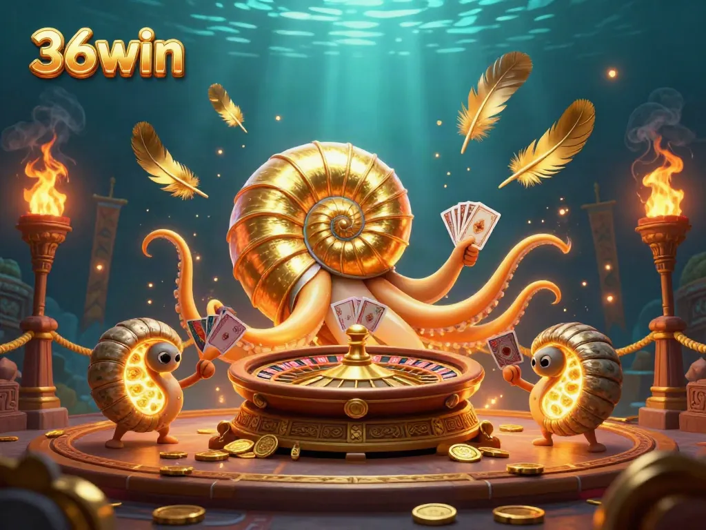 Experience the thrilling world of 36win with an exciting scene showcasing unique characters and vibrant casino elements.