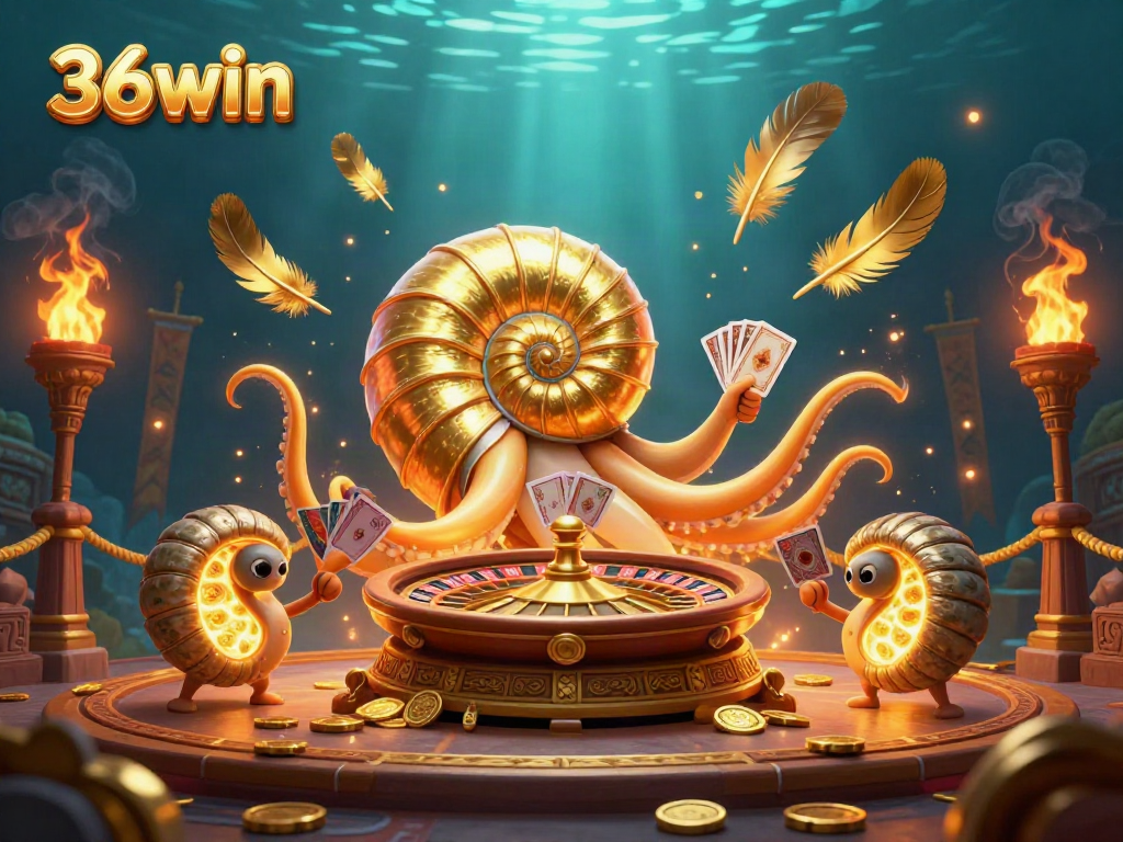Experience the thrilling world of 36win with an exciting scene showcasing unique characters and vibrant casino elements.