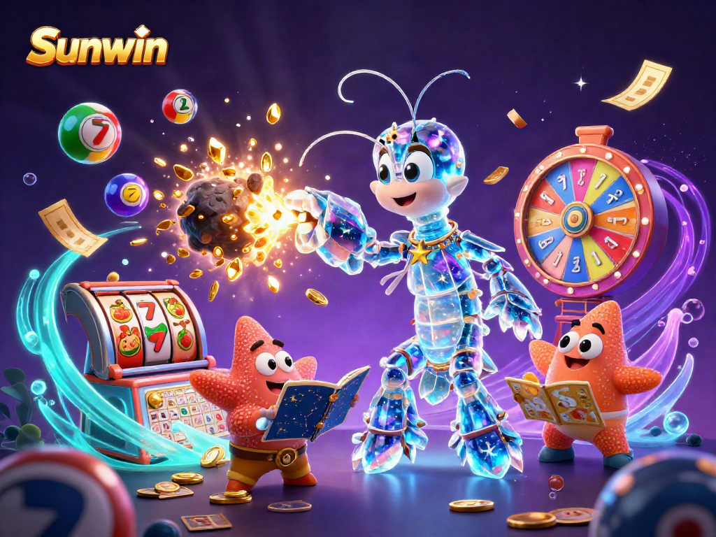 Sunwin players enjoy thrilling slot games with vibrant colors and exciting action.