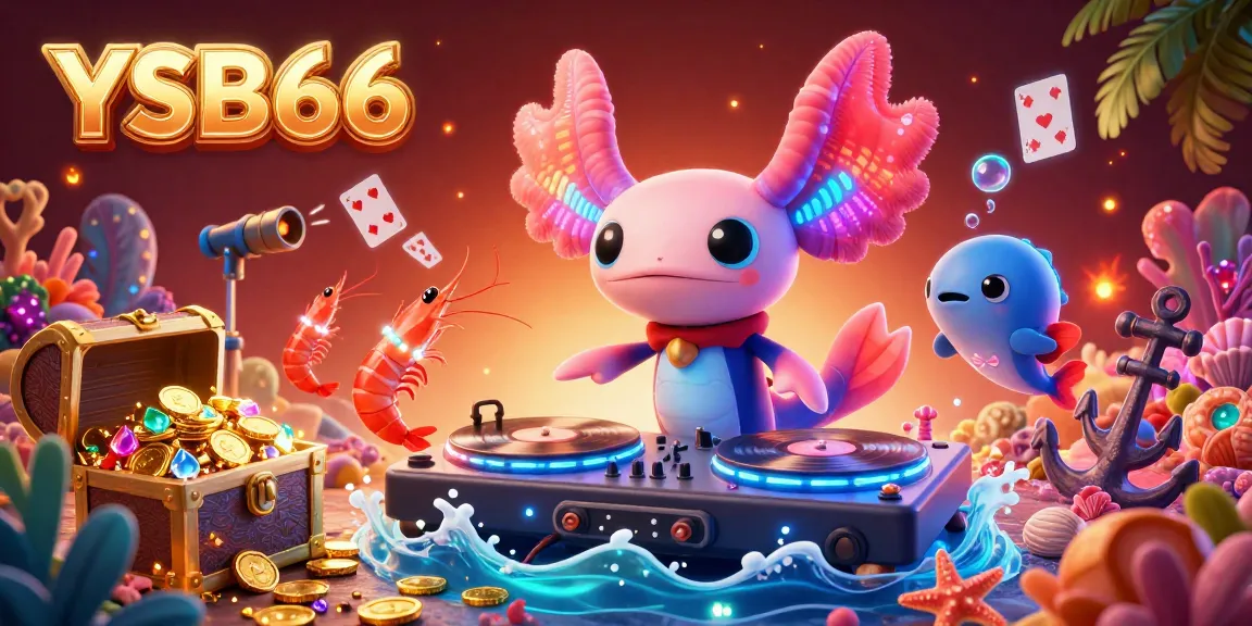 Experience vibrant gaming with YSB66's energetic underwater casino scene featuring exciting characters and elements.