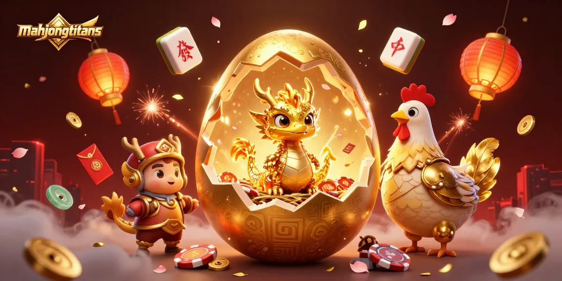 Experience amazing mahjongtitans excitement with a dazzling golden dragon surrounded by magical casino elements.