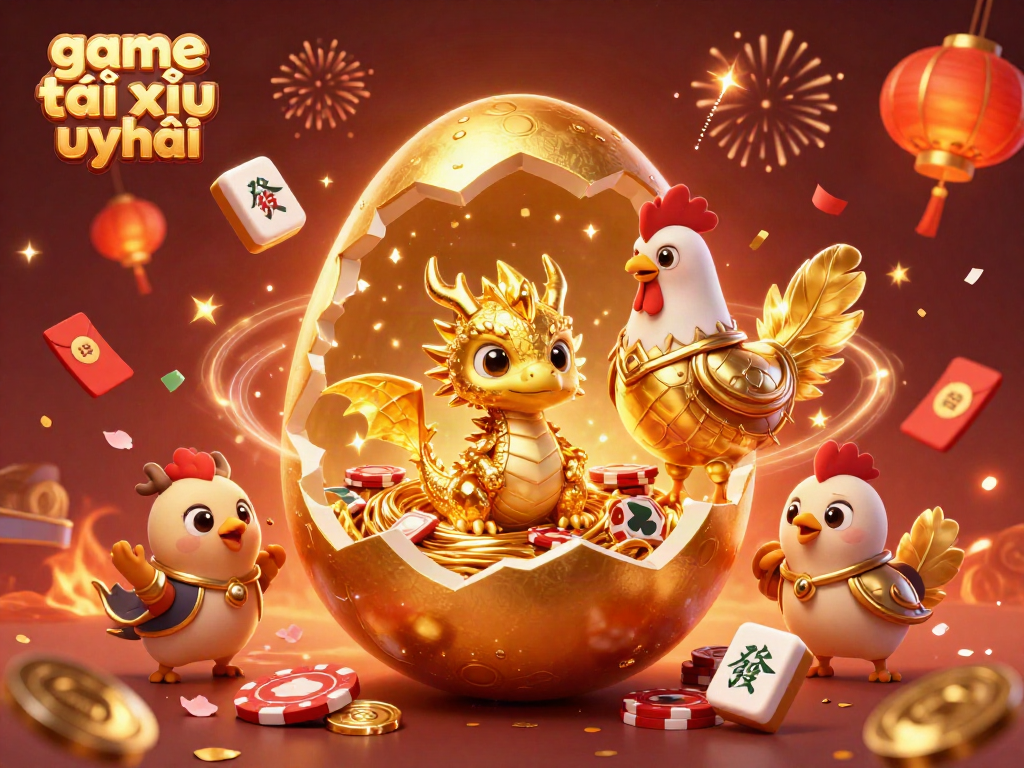 Play game tài xỉu uy tín with captivating characters and festive elements in a vibrant, action-packed setting.