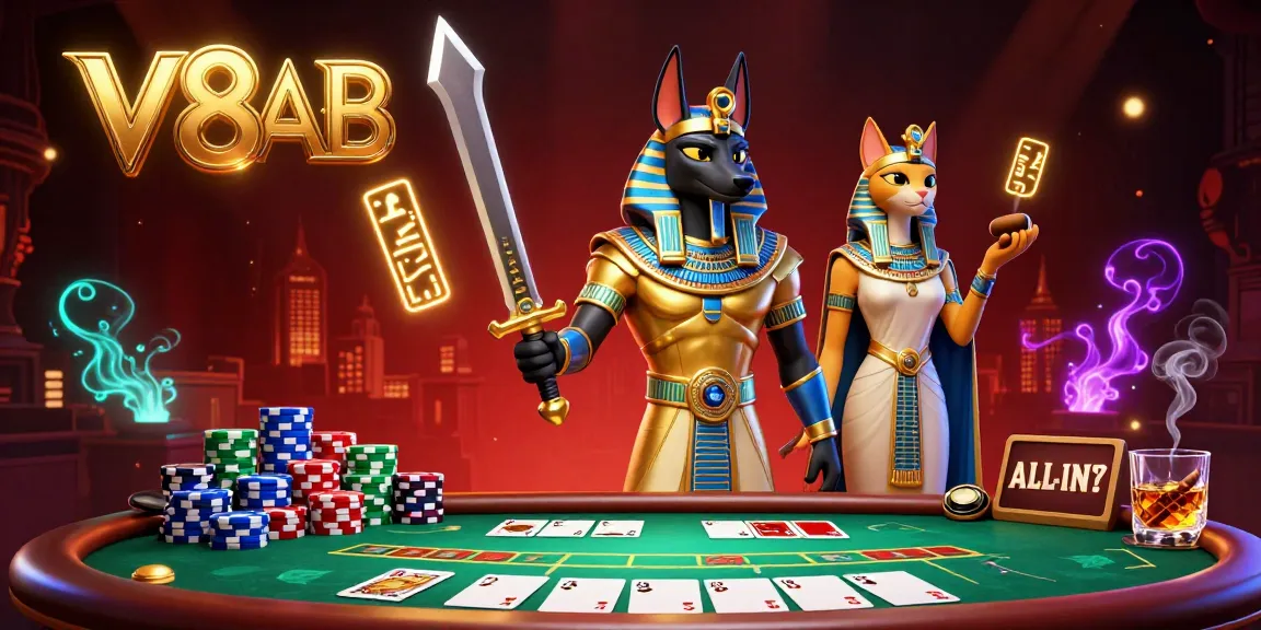 Experience poker action at V8AB with vibrant gaming details and dynamic atmosphere.