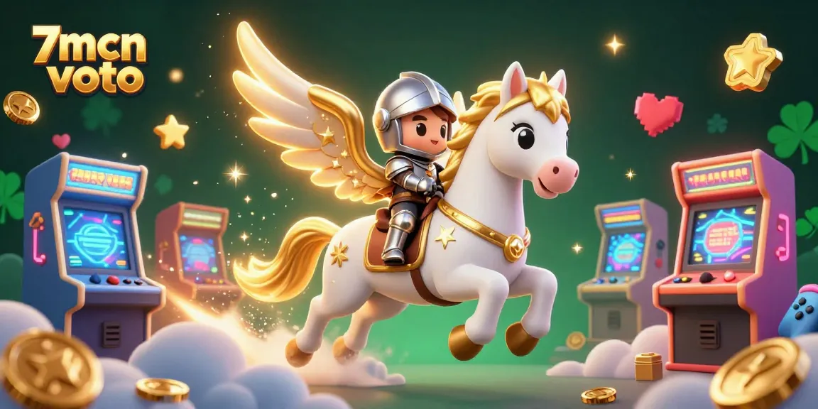 Engage in thrilling gameplay with 7mcn voto featuring celestial knights and arcade elements.