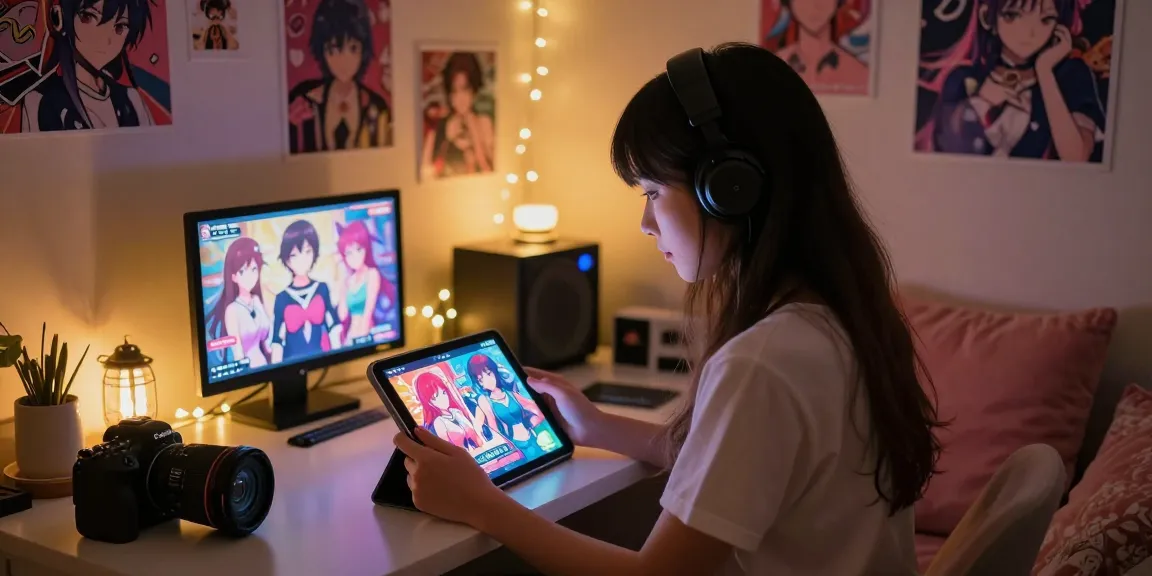 Engaging personal scene featuring a gamer enjoying free hentai games in a cozy, playful atmosphere.