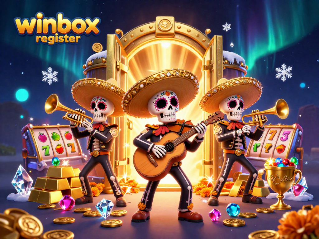 Engage in winbox register with colorful mariachi characters and dazzling casino treasures.