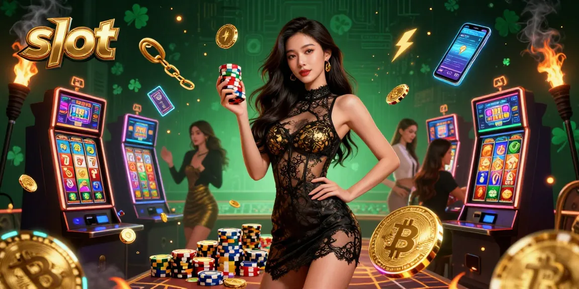 Engage with slot games in a vibrant casino atmosphere featuring high-stakes excitement.