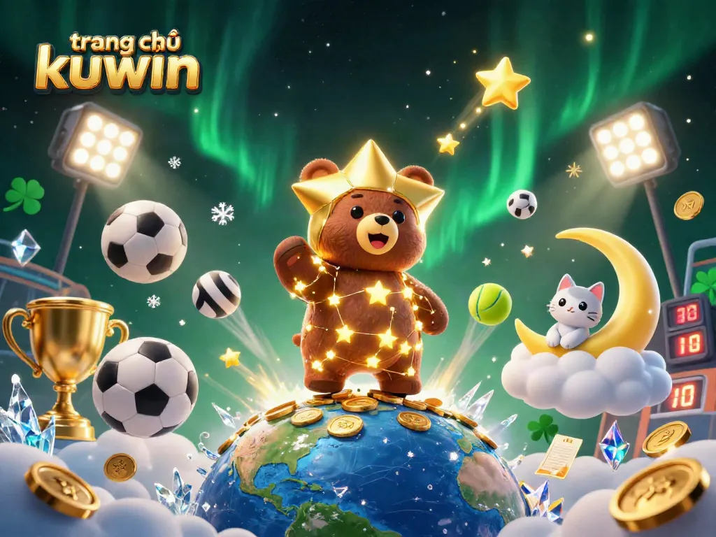 Bet on advanced strategies at trang chủ kuwin, featuring dynamic sports elements and vibrant casino imagery.