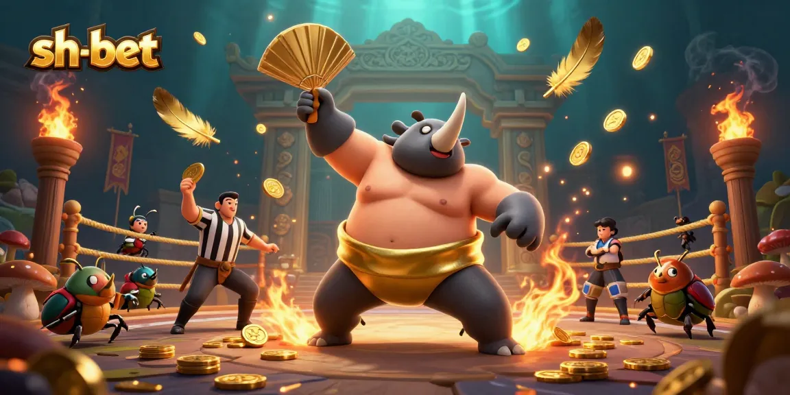 Win big with sh-bet as the sumo beetle champion inspires action among eager players.