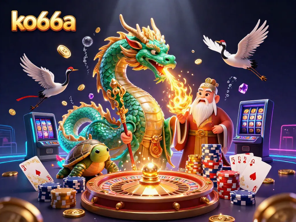 Experience the thrill of ko66a casino with vibrant characters and dynamic game elements in action.