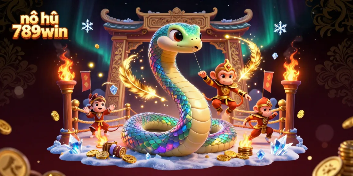 Play the nổ hũ 789win with dynamic scenes featuring colorful characters and exciting casino elements.