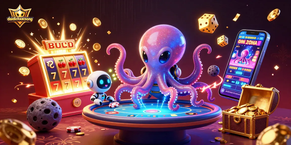 Engage with daidichxacsong as an alien octopus hosts an exciting holographic poker table.