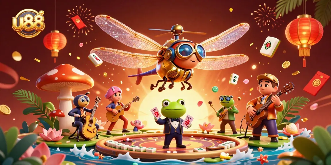 Experience exhilarating gaming at u88 with lively characters, captivating visuals, and festive elements.