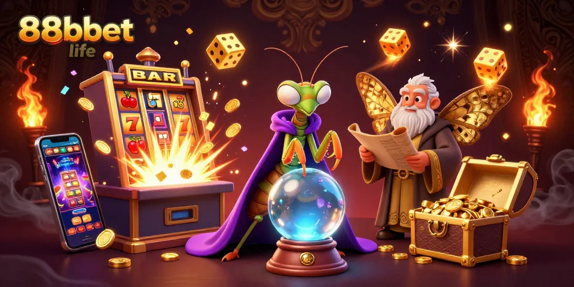 Experience the thrill of winning with 88bbet life in this vibrant casino scene with dynamic game elements.