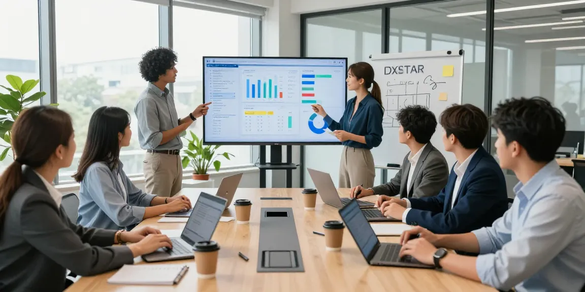Team collaboration in a modern office illustrating IDXSTAR's innovative strategies.