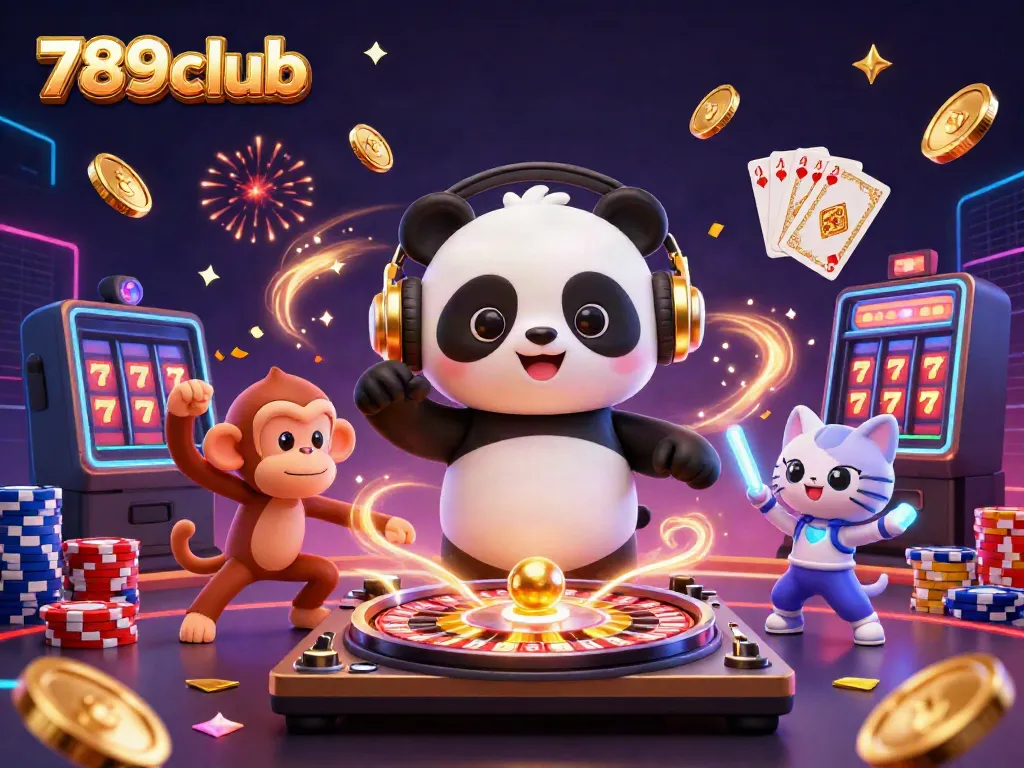Experience thrilling games at 789club with vibrant characters and exciting casino elements.