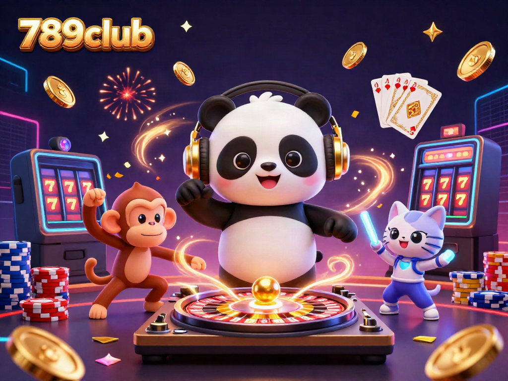 Experience thrilling games at 789club with vibrant characters and exciting casino elements.