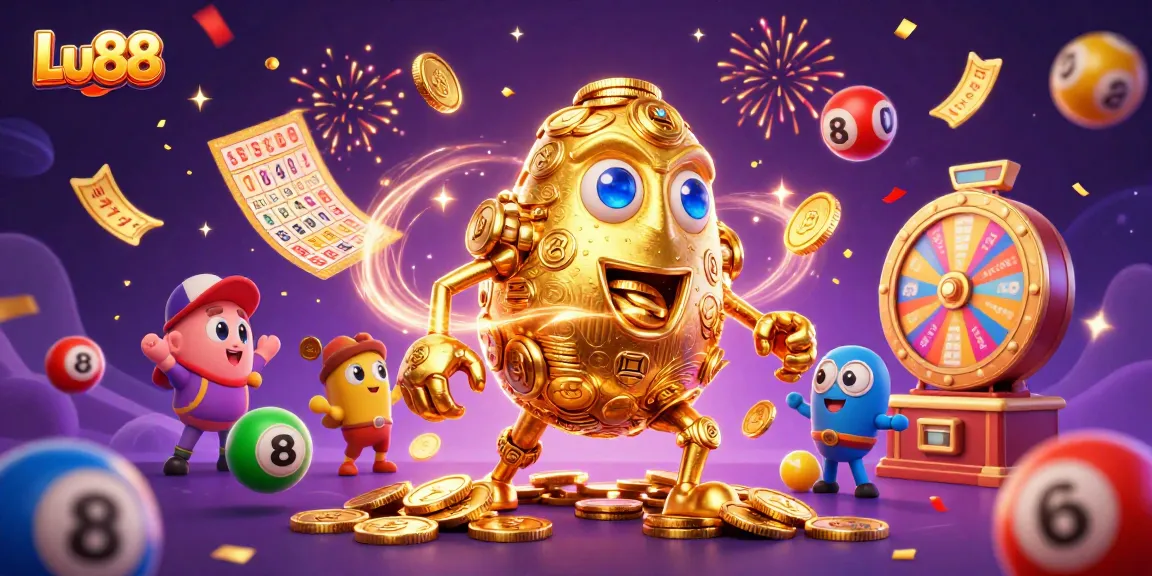 Engage with Lu88’s vibrant gaming universe featuring golden golem and dynamic lottery elements.
