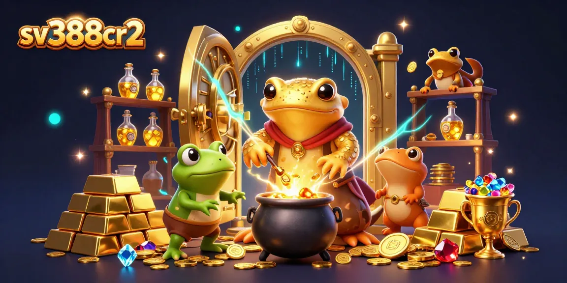 Experience sv388cr2's thrill with a golden salamander alchemist in a magical gambling scene.