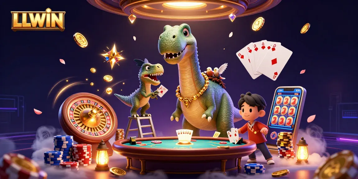 LLWIN offers thrilling gaming experiences with vibrant casino visuals and dynamic elements.