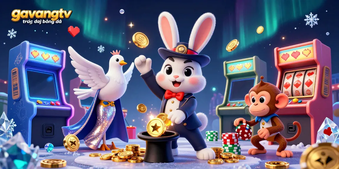 Experience thrilling moments with gavangtv trực tiếp bóng đá featuring dynamic casino elements like poker chips and golden coins.