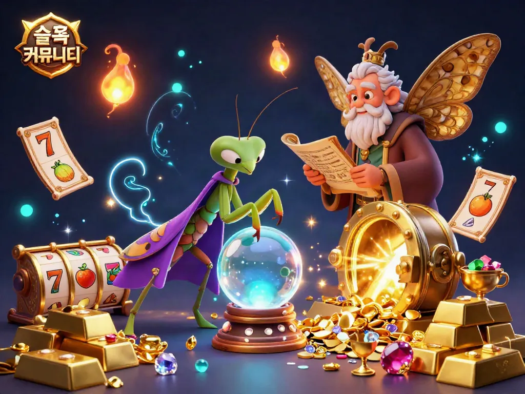 Experience thrilling gameplay in the 슬롯커뮤니티 with vibrant characters and vivid slot elements.