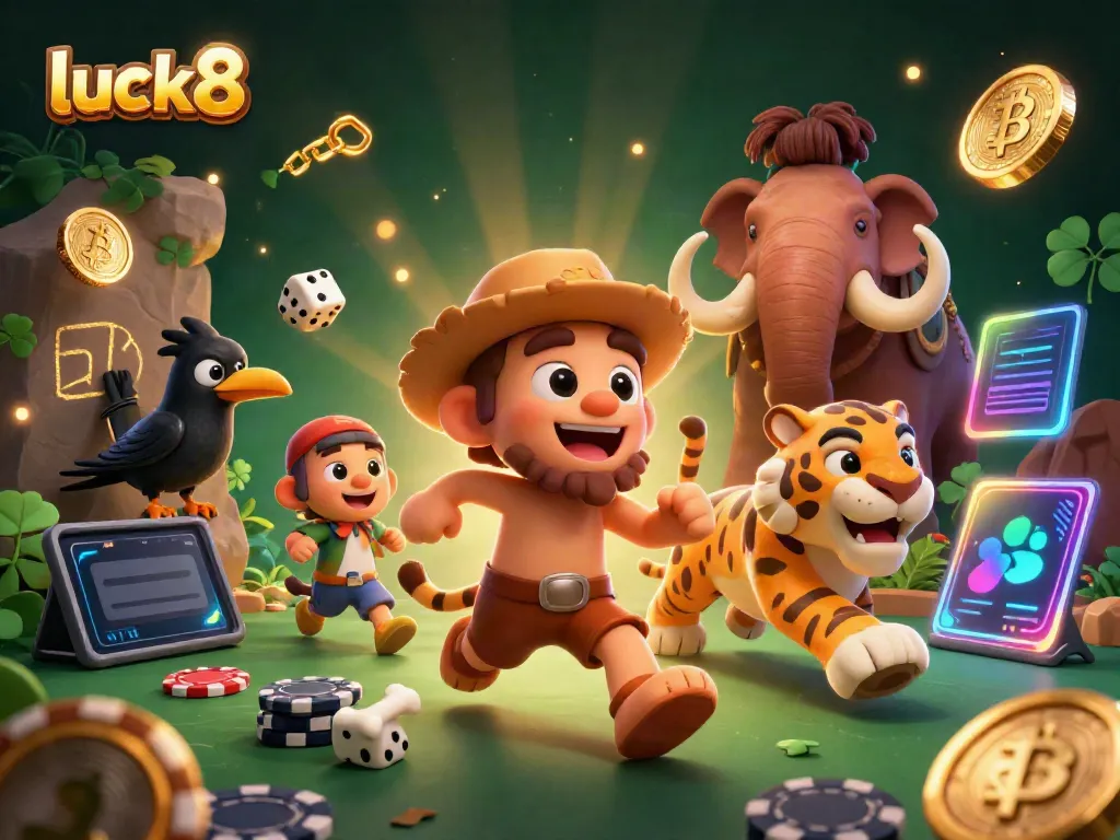 Engage in thrilling gameplay at luck8 with a vibrant prehistoric casino atmosphere.